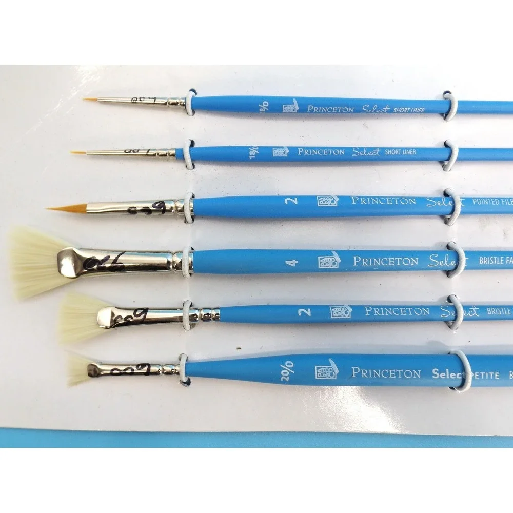 Princeton Select Artiste Brushes set of 6 & Atlas Red Sable brush set of 3